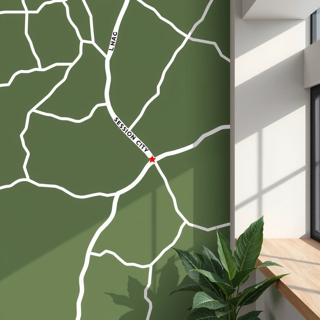 Abstract Map of Baguio City